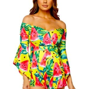 Small left 🍉watermelon romper
